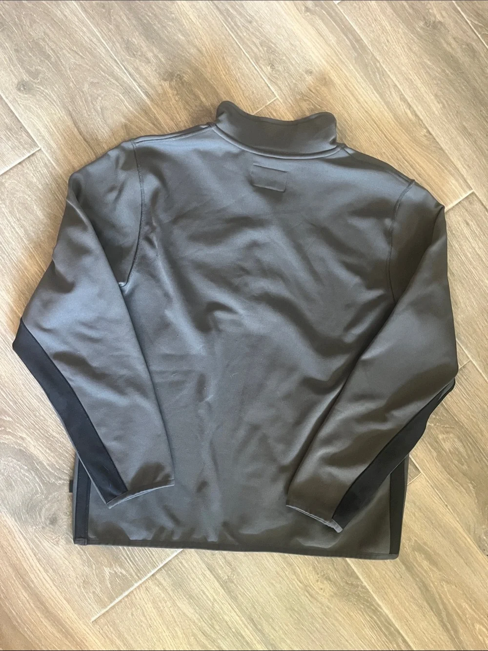 Banana Republic Gray Fleece Pullover with Orange Logo Tag